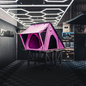 Pink roof Top Tent